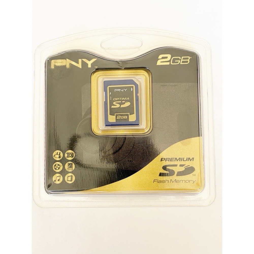 PNY Optima 2GB SD Camera Premium Flash Memory Card - New